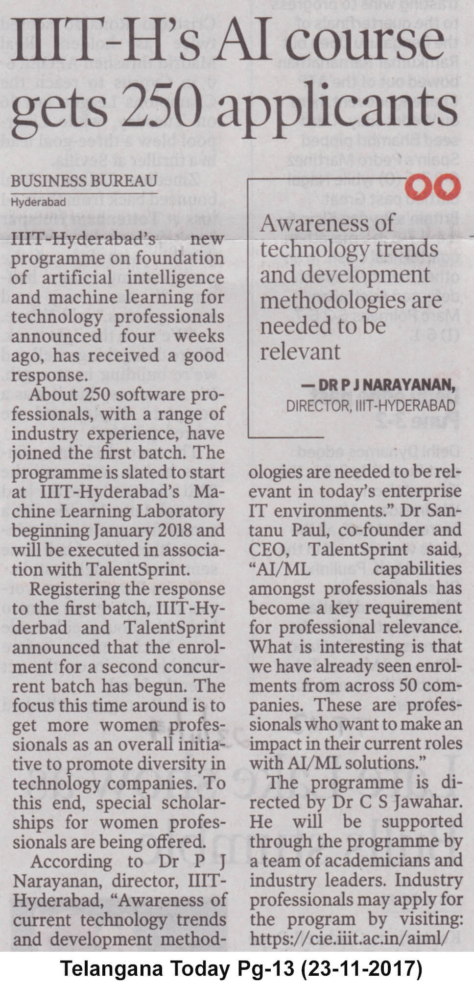 IIIT-Hyd tech
